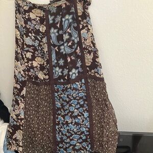 FINAL MARKDOWN Requirements lined patchwork looking skirt medium